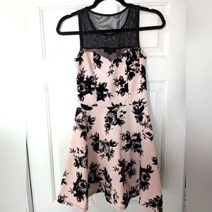 A-line Floral Dress